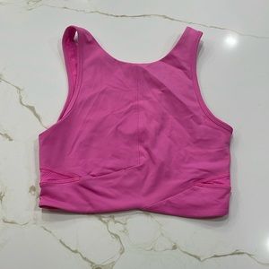 Lululemon Final Mile Crop Top DARK Prism Pink size 4